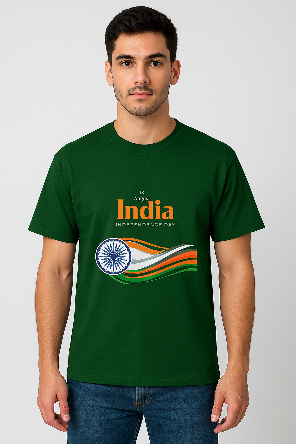 15 August India Independence Day Oversized T-Shirt | 100% Cotton, 240 GSM